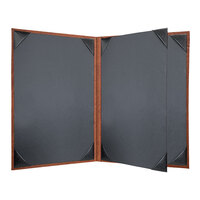 H. Risch, Inc. HAR-4V Harley 5 1/2" x 8 1/2" Customizable Butterscotch 4 View Menu Cover