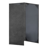 H. Risch, Inc. HAR-3V Harley 4 1/4" x 11" Customizable Charcoal 3 View Menu Cover