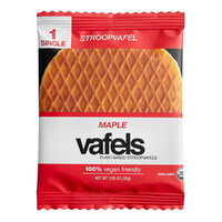 Vafels Individually Wrapped Vegan Maple Stroopwafel 12-Count 1.06 oz. - 12/Case