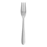 Fortessa Grand City Sand Blasted 7 1/8" 18/10 Stainless Steel Extra Heavy Weight Salad / Dessert Fork - 12/Case