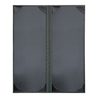 H. Risch, Inc. HAR-2V Harley 4 1/4" x 11" Customizable Green 2 View Menu Cover