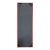 H. Risch, Inc. HAR-1V Harley 4 1/4" x 14" Customizable Red 1 View Menu Cover