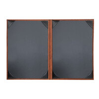 H. Risch, Inc. HAR-2V Harley 5 1/2" x 8 1/2" Customizable Butterscotch 2 View Menu Cover