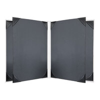 H. Risch, Inc. HAR-6V Harley 8 1/2" x 11" Customizable White 6 View Menu Cover