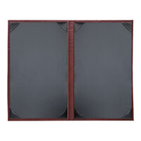 H. Risch, Inc. HAR-2V Harley 8 1/2" x 14" Customizable Wine 2 View Menu Cover