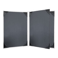 H. Risch, Inc. HAR-4V Harley 8 1/2" x 11" Customizable White 4 View Menu Cover