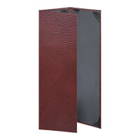 H. Risch, Inc. HAR-3V Harley 4 1/4" x 14" Customizable Wine 3 View Menu Cover