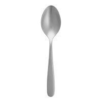 Fortessa Grand City Sand Blasted 7 15/16" 18/10 Stainless Steel Extra Heavy Weight Tablespoon / Serving Spoon - 12/Case