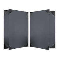 H. Risch, Inc. HAR-6V Harley 5 1/2" x 8 1/2" Customizable White 6 View Menu Cover