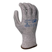 Armor Guys Basetek Hammer Head 3 02-013-XL Salt and Pepper A3 HDPE Gloves with Gray Polyurethane Palm Coating - Extra Large