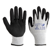 Armor Guys Basetek Hammer Head 3 Salt and Pepper Level A3 HDPE Gloves with HCT Microfoam Nitrile Palm Coating