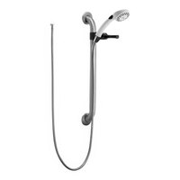 Delta Faucet RPW124HDF Shower Head and 24" Grab Bar