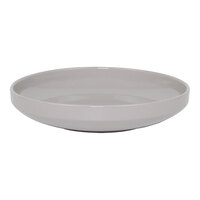 Front of the House Bevel 44 oz. Stone Round Porcelain Bowl - 4/Case