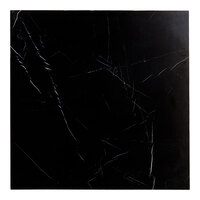 Art Marble Furniture P602 36" x 36" Italian Black Sintered Stone Table Top