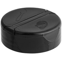 53/485 Dual-Flapper Induction-Lined Spice Lid with 3 Holes - 850/Case