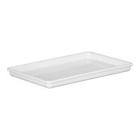 Cal-Mil Enamelware 13" x 9" x 1" White Melamine Serving Tray