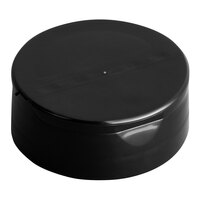 53/485 Black Dual-Flapper Induction-Lined Spice Lid with 7 Holes - 100/Pack