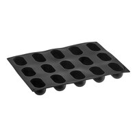 Pavoni Pavoflex 15 Compartment Delish Silicone Baking Mold PX4356S - 3 1/4" x 1 3/4" x 1 7/16" Cavities