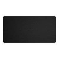 Lancaster Table & Seating 36" x 72" Rectangular Thermo-Formed MDF Table Top with Black Wood Finish