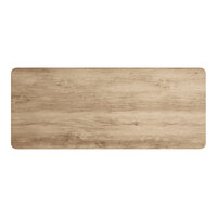 Lancaster Table & Seating 30" x 72" Rectangular Thermo-Formed MDF Table Top with Gray Wood Finish