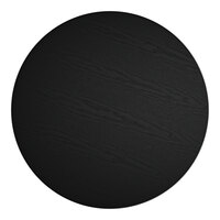 Lancaster Table & Seating 42" Round Thermo-Formed MDF Table Top with Black Wood Finish