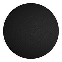 Lancaster Table & Seating 36" Round Thermo-Formed MDF Table Top with Black Wood Finish