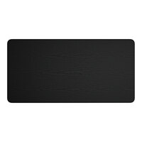 Lancaster Table & Seating 30" x 60" Rectangular Thermo-Formed MDF Table Top with Black Wood Finish