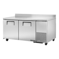 True TWT-67F-HC 67 1/4" Worktop Freezer with 3 9/16" Backsplash