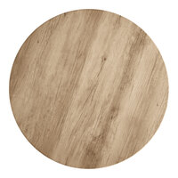 Lancaster Table & Seating 48" Round Thermo-Formed MDF Table Top with Gray Wood Finish