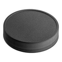 53/400 Black Induction-Lined Polypropylene Cap - 1300/Case