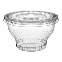 Choice 8 oz. Clear Plastic Dessert Cup with Flat Lid - 50/Pack