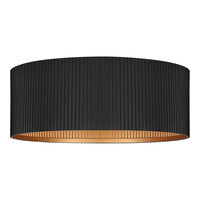 Canarm Rexton Matte Black Modern Flush Mount Light - 120V, 60W