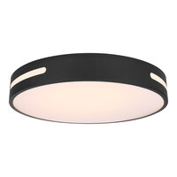 Canarm Niven 20" Diameter Matte Black Flush Mount LED Light - 120V, 40W