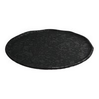 Dalebrook by BauscherHepp Mineral 10" Black Crackle Melamine Plate - 6/Case