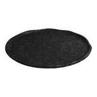 Dalebrook by BauscherHepp Mineral 8" Black Crackle Melamine Plate - 6/Case