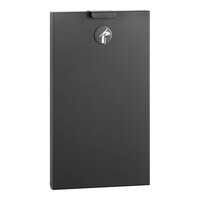 Bobrick B-3513.MBLK TrimLineSeries 0.6 Gallon Recessed Sanitary Napkin Disposal Receptacle with Matte Black Finish