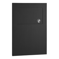 Bobrick B-35303.MBLK TrimLineSeries 1.2 Gallon Recessed Sanitary Napkin Disposal Receptacle with Matte Black Finish