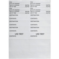 Choice Preparation Adhesive Label Sheets for Front-Loading Pan Carriers - 2/Pack