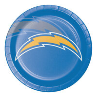 Creative Converting Los Angeles Chargers 9" Paper Dinner Plate - 96/Case