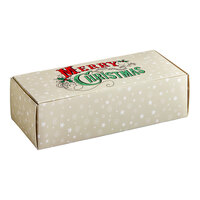 8 7/8" x 3 3/4" x 2 3/8" 1-Piece 2 lb. Merry Christmas Candy Box - 250/Case