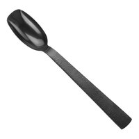 American Metalcraft 9 3/8" Hammered Black Vintage Stainless Steel Solid Serving Spoon