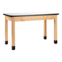 National Public Seating 24" x 54" x 30" Wood Science Lab Table with Whiteboard Top