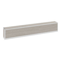 Bon Chef Nexus 70 3/4" x 8" x 8" Bar Top with Silver Anodized Aluminum Frame and Oak Laminate NX-1-BAR-S-O