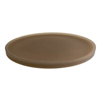 room360 Nassau 14" Round Nutmeg Resin Amenity Tray RRT010BRR21 - 4/Case