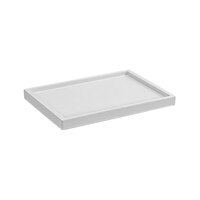 room360 New York 6 1/4" x 4 3/4" Snow Resin Amenity Tray RTR042WHT22 - 6/Case