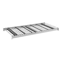 Hallowell 60" x 24" Light Gray Bulk Rack Shelf Level with Waterfall Wire Decking HBRL6024WW-PL