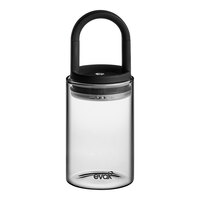 Prepara Evak Classic 0.75 Qt. Clear Glass Round Airtight Food Storage Container with Push Down Lid PP09-EDSBKR