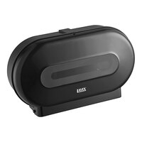 Lavex Black Double Roll Jumbo Toilet Tissue Dispenser