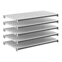 Cambro EXSK2448V5480 Camshelving® Elements XTRA Vented 5-Shelf Kit - 24'' x 48''