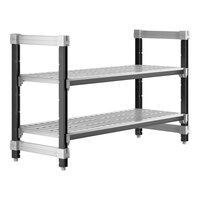 Cambro EXU184830V2480 Camshelving® Elements XTRA 2-Shelf Vented Undercounter Starter Unit - 18'' x 48'' x 30''